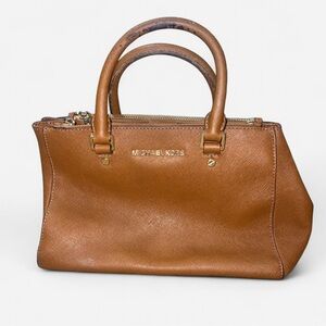 Michael Kors Tan Leather Satchel